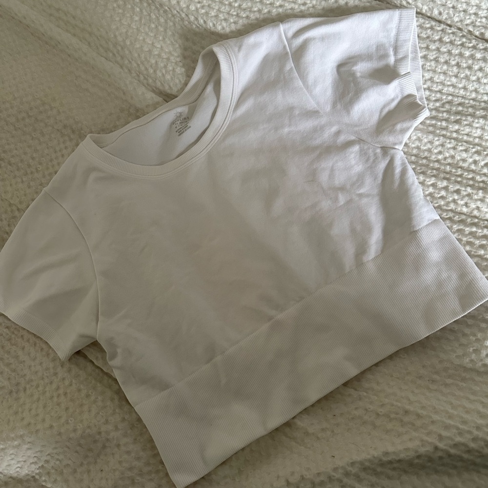 aerie workout baby tee